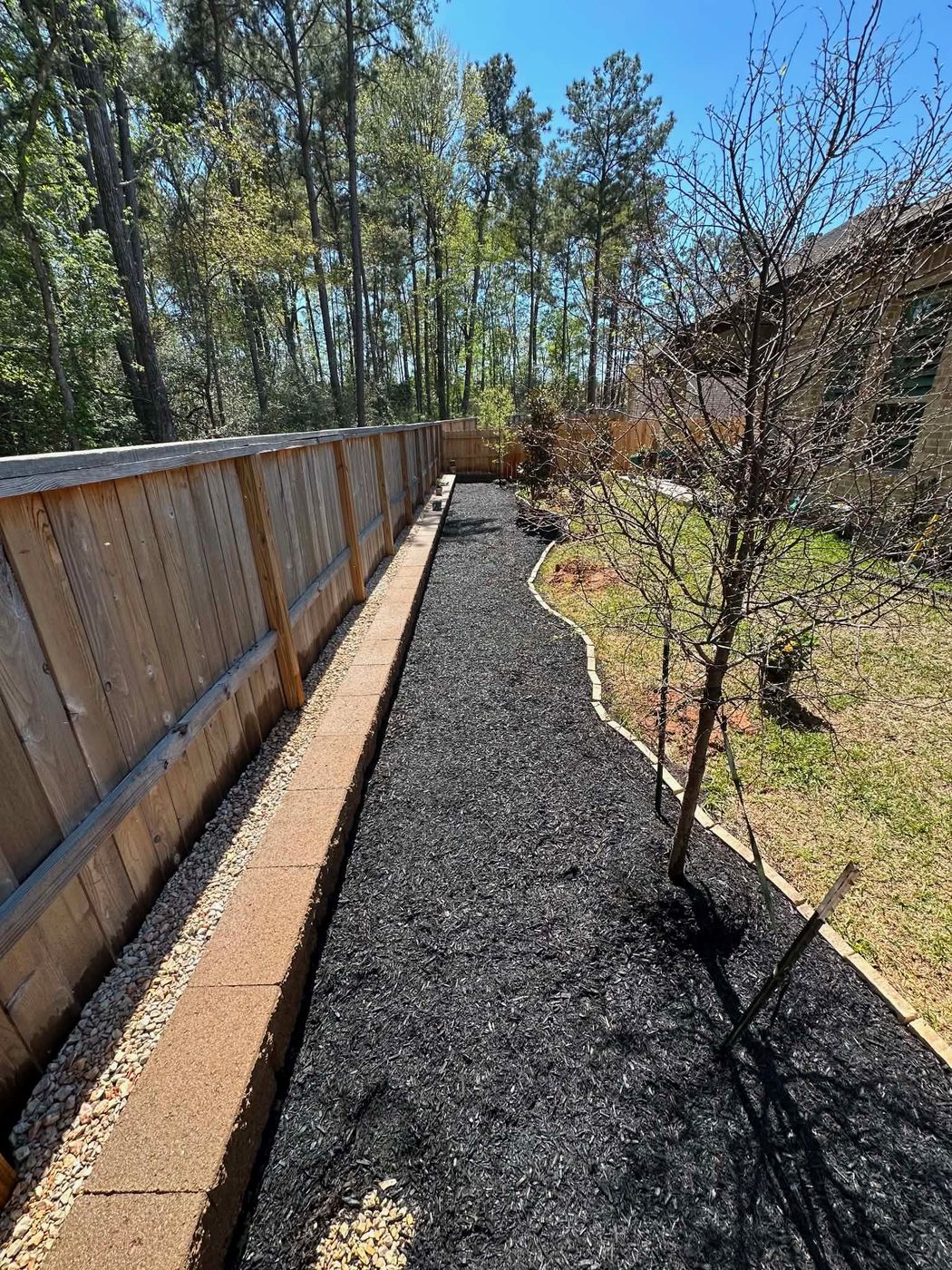 Rock Pathway & Fence Line Cleanup