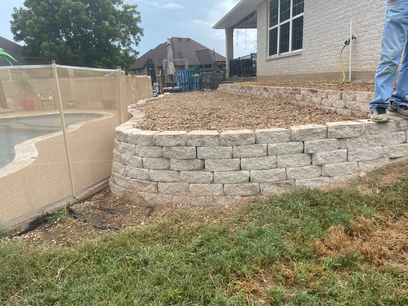 Retaining Wall Installation